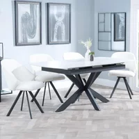 Click to view product details and reviews for Bari Extending Dining Set 4 6 Seater 140cm 180cm White Ceramic Ion Swivel Dining Chair Cream Boucle Fabric. Click to view product details and reviews for Bari Extending Dining Set 4 6 Seater 140cm 180cm White Ceramic Ion Swivel Dining Chair Cream Boucle Fabric.