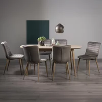Click to view product details and reviews for Dansk Scandi Oak Extending Dining Table Set 6 8 Seater 175cm 215cm 6 Eriksen Grey Velvet Chairs. Click to view product details and reviews for Dansk Scandi Oak Extending Dining Table Set 6 8 Seater 175cm 215cm 6 Eriksen Grey Velvet Chairs.