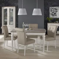 Click to view product details and reviews for Montreux Extending Dining Table Set 4 6 Seater 140cm 180cm 4 Upholstered Grey Bonded Leather Chairs Grey Washed Oak Soft Grey. Click to view product details and reviews for Montreux Extending Dining Table Set 4 6 Seater 140cm 180cm 4 Upholstered Grey Bonded Leather Chairs Grey Washed Oak Soft Grey.