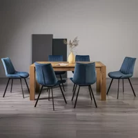 Click to view product details and reviews for Turin Light Oak Extending Dining Table Set 6 8 Seater 165cm 225cm 6 Fontana Blue Velvet Chairs. Click to view product details and reviews for Turin Light Oak Extending Dining Table Set 6 8 Seater 165cm 225cm 6 Fontana Blue Velvet Chairs.