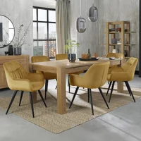 Click to view product details and reviews for Turin Light Oak Large Extending Dining Table Set 6 8 Seater 165cm 225cm 6 Dali Mustard Velvet Chairs. Click to view product details and reviews for Turin Light Oak Large Extending Dining Table Set 6 8 Seater 165cm 225cm 6 Dali Mustard Velvet Chairs.