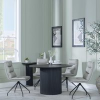 Click to view product details and reviews for Bern Fluted Dining Set 4 Seater 120cm Round Black 4x Diego Swivel Dining Chairs Beige Leather. Click to view product details and reviews for Bern Fluted Dining Set 4 Seater 120cm Round Black 4x Diego Swivel Dining Chairs Beige Leather.