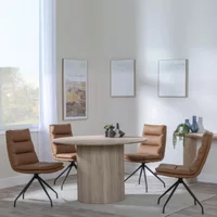 Click to view product details and reviews for Bern Fluted Dining Set 4 Seater 120cm Round Oak 4x Diego Swivel Dining Chairs Brown Leather. Click to view product details and reviews for Bern Fluted Dining Set 4 Seater 120cm Round Oak 4x Diego Swivel Dining Chairs Brown Leather.