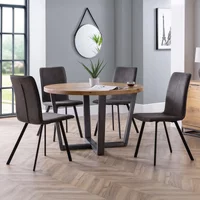 Click to view product details and reviews for Brooklyn Dining Set 4 Seater 120cm Round 4 Monroe Chairs Oak. Click to view product details and reviews for Brooklyn Dining Set 4 Seater 120cm Round 4 Monroe Chairs Oak.