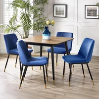 Click to view product details and reviews for Findlay Dining Set Walnut 4 Seater 90cm Square 4 Delaunay Blue Chairs. Click to view product details and reviews for Findlay Dining Set Walnut 4 Seater 90cm Square 4 Delaunay Blue Chairs.
