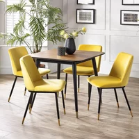 Click to view product details and reviews for Findlay Dining Set Walnut 4 Seater 90cm Square 4 Delaunay Yellow Chairs. Click to view product details and reviews for Findlay Dining Set Walnut 4 Seater 90cm Square 4 Delaunay Yellow Chairs.