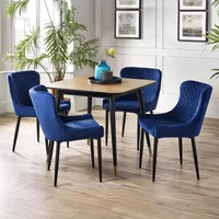 Click to view product details and reviews for Findlay Dining Set Walnut 4 Seater 90cm Square 4 Luxe Blue Chairs. Click to view product details and reviews for Findlay Dining Set Walnut 4 Seater 90cm Square 4 Luxe Blue Chairs.