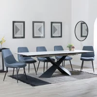 Click to view product details and reviews for Hayden Dining Set 6 12 Seater 160cm 240cm White Ceramic Extending Darwin Dining Chairs Dark Grey Fabric. Click to view product details and reviews for Hayden Dining Set 6 12 Seater 160cm 240cm White Ceramic Extending Darwin Dining Chairs Dark Grey Fabric.
