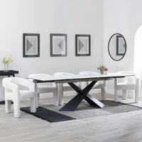 Click to view product details and reviews for Hayden Dining Set 6 12 Seater 160cm 240cm White Ceramic Extending Kiefer Dining Chairs Cream Boucle Fabric. Click to view product details and reviews for Hayden Dining Set 6 12 Seater 160cm 240cm White Ceramic Extending Kiefer Dining Chairs Cream Boucle Fabric.