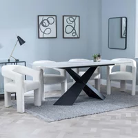 Click to view product details and reviews for Merlin Dining Set 6 Seater 180cm White Ceramic Kiefer Dining Chairs Cream Boucle Fabric. Click to view product details and reviews for Merlin Dining Set 6 Seater 180cm White Ceramic Kiefer Dining Chairs Cream Boucle Fabric.