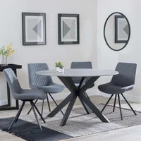 Click to view product details and reviews for Novara Dining Set 4 Seater 130cm Round Grey Ceramic 4x Boden Dining Chairs Grey Fabric Swivel. Click to view product details and reviews for Novara Dining Set 4 Seater 130cm Round Grey Ceramic 4x Boden Dining Chairs Grey Fabric Swivel.