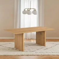 View Colima dining table - 8 seater - 210cm - fluted oak View Colima dining table - 8 seater - 210cm - fluted oak