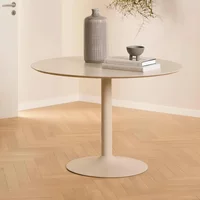 View Ibiza round dining table - 4 seater - 110cm - beige View Ibiza round dining table - 4 seater - 110cm - beige