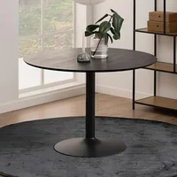 View Ibiza round dining table - 4 seater - 110cm - black View Ibiza round dining table - 4 seater - 110cm - black