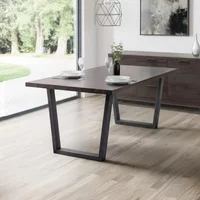 View Brooklyn dining table - 6 seater - 180cm - dark oak View Brooklyn dining table - 6 seater - 180cm - dark oak