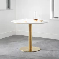 Click to view product details and reviews for Palermo Dining Table 2 Seater 100cm Round White Marble Effect And Gold. Click to view product details and reviews for Palermo Dining Table 2 Seater 100cm Round White Marble Effect And Gold.