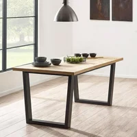 View Hilton dining table - 180cm - 6 seater - herringbone - oak View Hilton dining table - 180cm - 6 seater - herringbone - oak