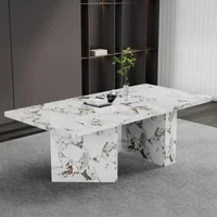 View Viola dining table - 8 seater - 200cm - white marble View Viola dining table - 8 seater - 200cm - white marble