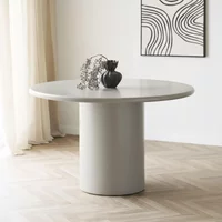 View Nagano dining table - round - pedestal - 4 seater - 120cm - concrete View Nagano dining table - round - pedestal - 4 seater - 120cm - concrete