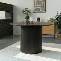 Click to view product details and reviews for Boavista Dining Table Round Fluted Pedestal 4 Seater 120cm Dark Wood. Click to view product details and reviews for Boavista Dining Table Round Fluted Pedestal 4 Seater 120cm Dark Wood.