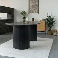 Click to view product details and reviews for Boavista Dining Table Oval Fluted Double Pedestal 8 Seater 210cm Dark Wood. Click to view product details and reviews for Boavista Dining Table Oval Fluted Double Pedestal 8 Seater 210cm Dark Wood.