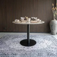 Click to view product details and reviews for Bolzano Round Dining Table Pedestal 4 Seater 110cm White And Black. Click to view product details and reviews for Bolzano Round Dining Table Pedestal 4 Seater 110cm White And Black.