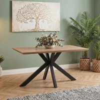 Click to view product details and reviews for Manhattan Dining Table Oak 4 Seater 140cm Black Spider Legs Base. Click to view product details and reviews for Manhattan Dining Table Oak 4 Seater 140cm Black Spider Legs Base.