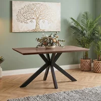 Click to view product details and reviews for Manhattan Dining Table Walnut 4 Seater 140cm Black Spider Legs Base. Click to view product details and reviews for Manhattan Dining Table Walnut 4 Seater 140cm Black Spider Legs Base.