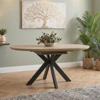 Click to view product details and reviews for Manhattan Extending Dining Table Oak 4 6 Seater 120cm 160cm Oval Black Spider Legs Base. Click to view product details and reviews for Manhattan Extending Dining Table Oak 4 6 Seater 120cm 160cm Oval Black Spider Legs Base.