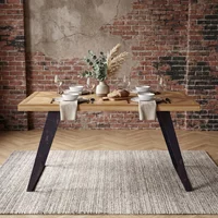 View Agra dining table - 4 seater - 135cm - parquet View Agra dining table - 4 seater - 135cm - parquet
