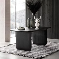 View Dining table - 190cm - 8 seater - black - acacia wood View Dining table - 190cm - 8 seater - black - acacia wood