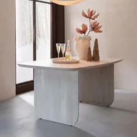 View Dining table - 190cm - 8 seater - white - acacia wood View Dining table - 190cm - 8 seater - white - acacia wood