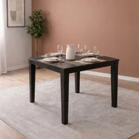 View Peony dining table - 80cm - 2 seater - square - wenge black - wood View Peony dining table - 80cm - 2 seater - square - wenge black - wood