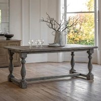 View Campione dining table - 220cm - 8 seater - distressed grey - pine wood View Campione dining table - 220cm - 8 seater - distressed grey - pine wood