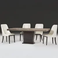 Click to view product details and reviews for Ark Dining Table Marble With Wooden Pedestal Base Variation Available. Click to view product details and reviews for Ark Dining Table Marble With Wooden Pedestal Base Variation Available.