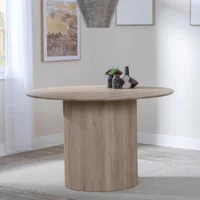 Click to view product details and reviews for Bern Fluted Round Dining Table 4 Seater 120cm Oak Drum Base. Click to view product details and reviews for Bern Fluted Round Dining Table 4 Seater 120cm Oak Drum Base.