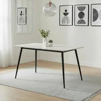 View Breton compact dining table - 4 seater - 120cm - white ceramic View Breton compact dining table - 4 seater - 120cm - white ceramic