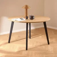 View Cadiz dining table - 4 seater - round - 120cm - oak View Cadiz dining table - 4 seater - round - 120cm - oak
