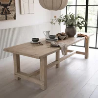 View Carbon dining table - 240cm - 10 seater - natural - pine wood View Carbon dining table - 240cm - 10 seater - natural - pine wood
