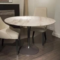Click to view product details and reviews for Flute Dining Table Round Marble With Metal Pedestal Base Variation Available. Click to view product details and reviews for Flute Dining Table Round Marble With Metal Pedestal Base Variation Available.