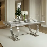 Click to view product details and reviews for Glacier Dining Table Grey Marble Chrome Sizes Available. Click to view product details and reviews for Glacier Dining Table Grey Marble Chrome Sizes Available.