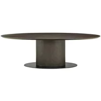 View Gordon brown 8 seater oval pedestal dining table View Gordon brown 8 seater oval pedestal dining table