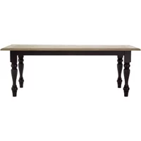 View Kensington townhouse dining table - 8 seater - 200cm - oak and black View Kensington townhouse dining table - 8 seater - 200cm - oak and black