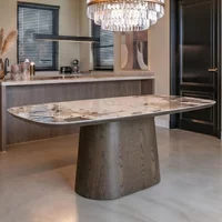 View Langford dining table - 200cm - 8 seater - pedestal - ceramic View Langford dining table - 200cm - 8 seater - pedestal - ceramic