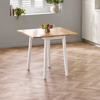 View Linwood drop leaf dining table - 45cm-90cm - 2-4 seater - square - white painted View Linwood drop leaf dining table - 45cm-90cm - 2-4 seater - square - white painted