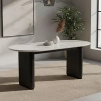 Click to view product details and reviews for Lucas Black Oval Fluted Dining Table 6 Seater 180cm White Marble Top. Click to view product details and reviews for Lucas Black Oval Fluted Dining Table 6 Seater 180cm White Marble Top.