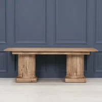 View Rustic mango wood dining table - 8 seater - 220cm View Rustic mango wood dining table - 8 seater - 220cm