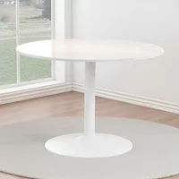 Click to view product details and reviews for Tarifa Round Dining Table 4 Seater 110cm White Marble. Click to view product details and reviews for Tarifa Round Dining Table 4 Seater 110cm White Marble.