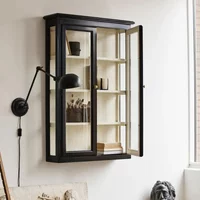 Click to view product details and reviews for Classic Wall Display Cabinet 2 Door Black Mango Wood. Click to view product details and reviews for Classic Wall Display Cabinet 2 Door Black Mango Wood.