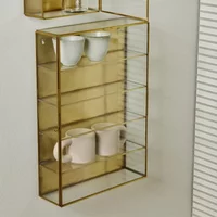 Click to view product details and reviews for Ada Wall Display Cabinet 1 Door Tall Gold Metal. Click to view product details and reviews for Ada Wall Display Cabinet 1 Door Tall Gold Metal.